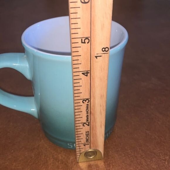 Ceramic "Super Mug" Blue Ombre Coffee Cup Set of 3 - Picture 10 of 10